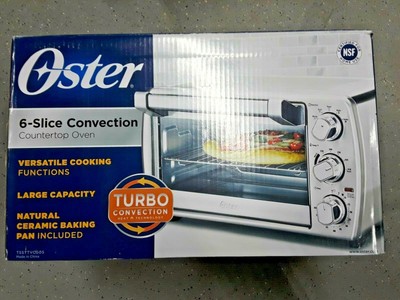 Oster 6 Slice TSSTTVCG05 Turbo Convection Toaster Oven Brushed