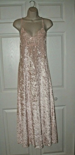 Pink Crush Velvet Bohemian Style Exotic Nightgown & Shawl Women's Medium Vintage - Picture 4 of 12