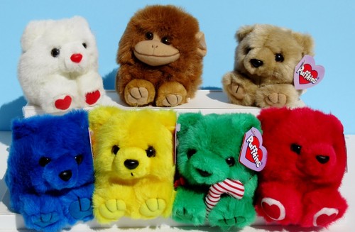 7 Puffkins Peluche 6 Osos de Peluche Abrazos y Besos-Buttercup-Skylar + Mono Ámbar NUEVO - Imagen 2 de 9
