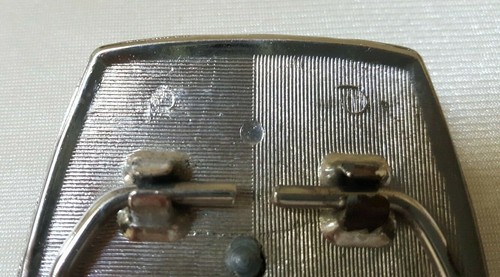 Silvertone Eagle & Shield Belt Buckle 3.5"x2.375" Used Good - Picture 6 of 6