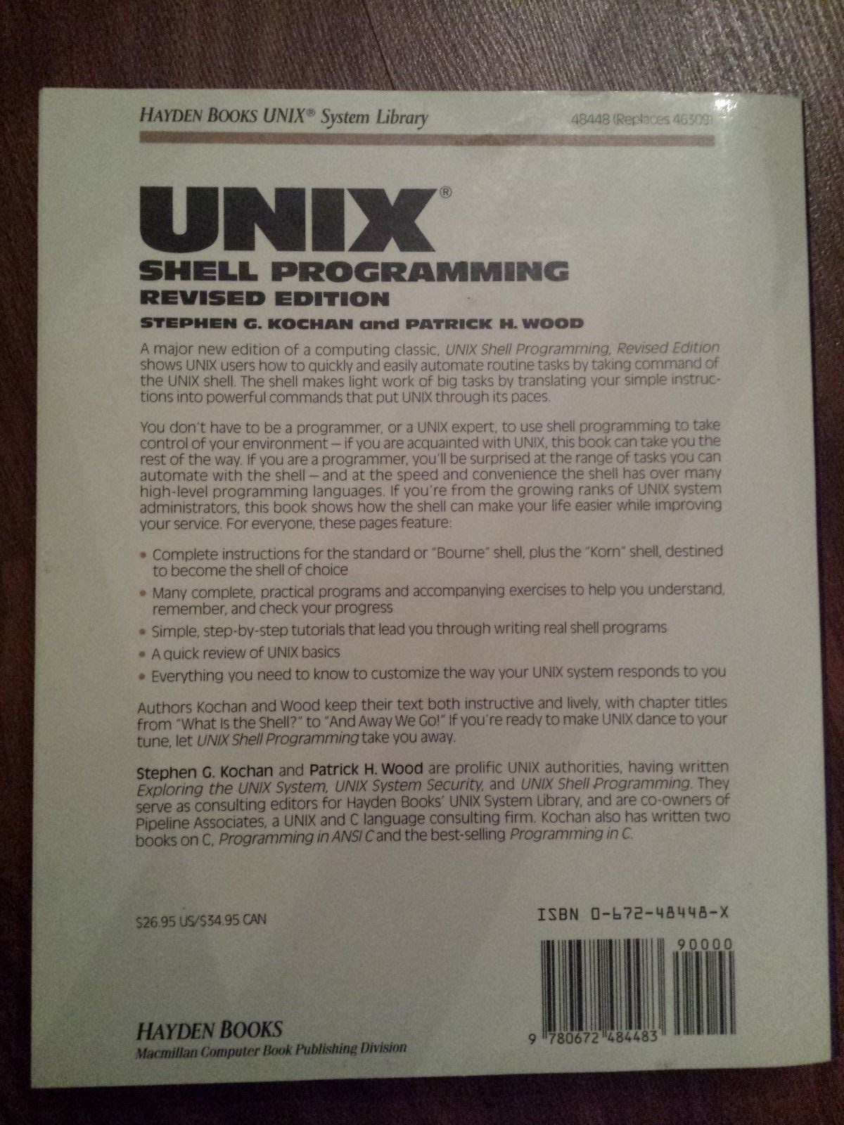 unix shell programming by stephen kochan