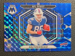 2023 Panini Mosaic Dalton Kincaid 26/99 Blue Mosaic Debut Buffalo Bills