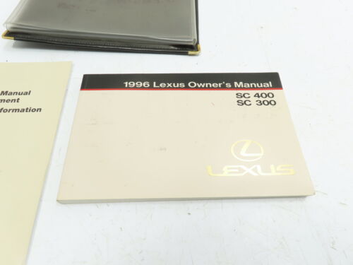 96 Lexus SC400 #1262 Owners Manual, Book & Pouch OEM 01999-24411 - Picture 3 of 4