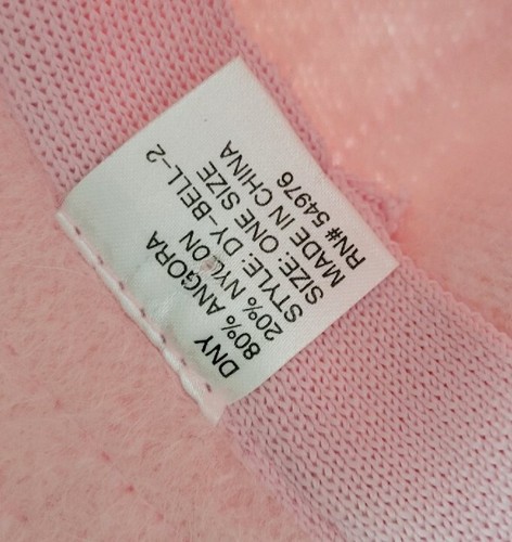 DNY Angora Womans Bucket Hat One Size Preowned Pink - Picture 4 of 4