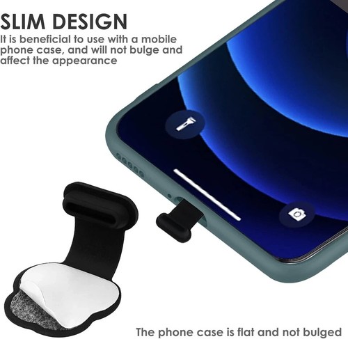 3Packs Prise Poussière USB C, pour Téléphone USB Type C Port Silicone Cache Poussière Cap Protec - Photo 2 sur 7