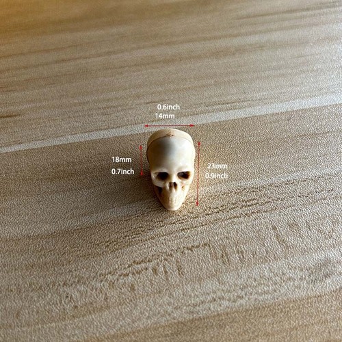 16 Pcs Plastic Skull Beads Realistic Skeleton for DIY Crafts Bracelets Jewelry - Picture 7 of 7