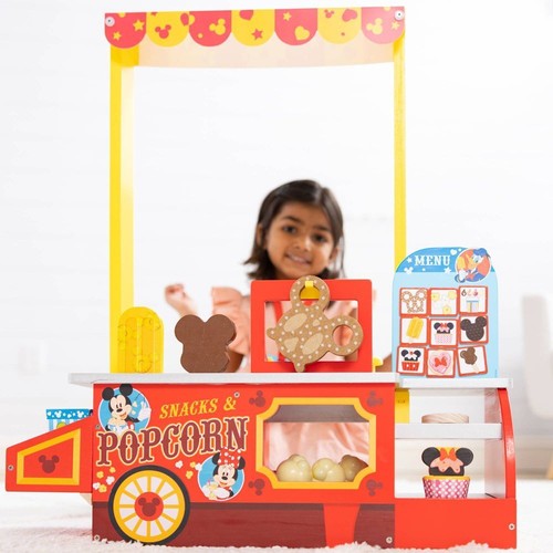 Melissa & Doug Snack e Popcorn in legno gioco finto bancone cibo 33pz - Foto 5 di 8