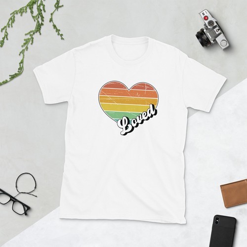 Loved T-Shirt,Retro Valentine Day Shirt,Valentines Day Shirts,Vintage Valentine - Picture 12 of 17
