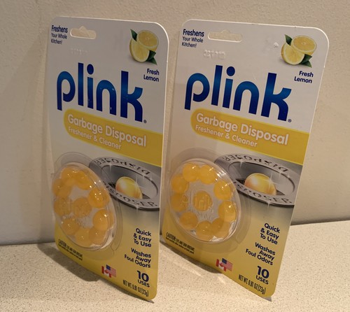 Plink Garbage Disposal Freshener & Cleaner.  Fresh Lemon Scents (Set of 2).  NEW - Picture 4 of 4