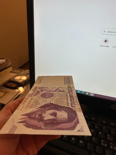 BANCONOTA LIRE 50000 BERNINI II TIPO 1992 LETTERA B conservazione qSPL SABAUDA - Picture 3 of 5