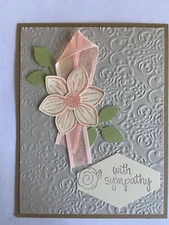 Floral essence sympathy card kit of 6 made w/ Stampin' Up