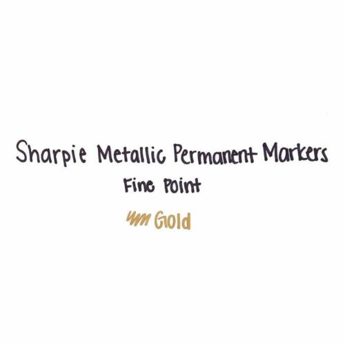 Sharpie Permanent Marker Pen Metallic Gold Marker Pen - Fine - Picture 4 of 4