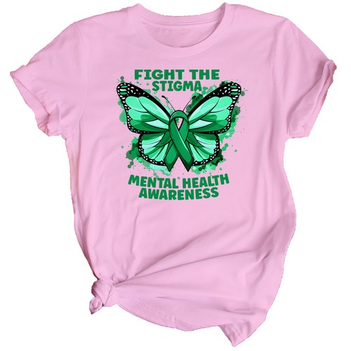Camiseta para mujer Mariposa Concienciación sobre la salud mental Top Ansiedad Regalo emocional #MHA - Imagen 22 de 34