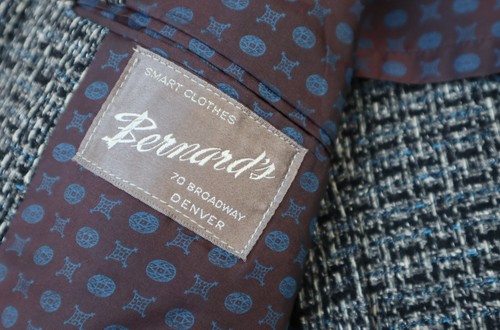 Vintage 1950s BERNARD's mens tweed suit blazer jacket size 42 (check measurement - Picture 5 of 7