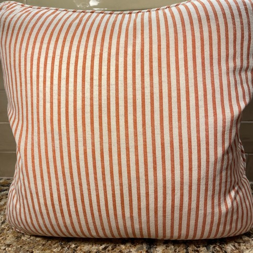 OLIVE THYME Embroidered & Applique  Pumpkin Fall Throw Pillow 18" x 18" - Picture 2 of 5