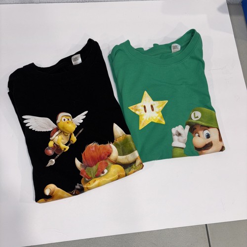 Lot Of 2 Mario Luigi Bowser Tee Shirts H&M Youth 8/10 - Picture 8 of 8