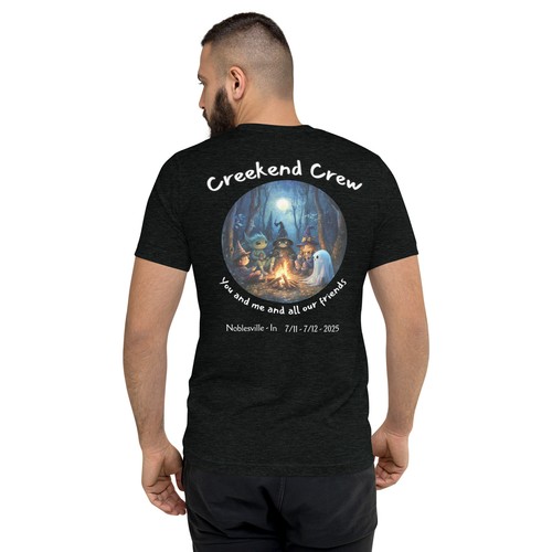 Ghosts and Aliens Back Print Tee – DMB Men’s Triblend Shirt | Creekend - Picture 2 of 25