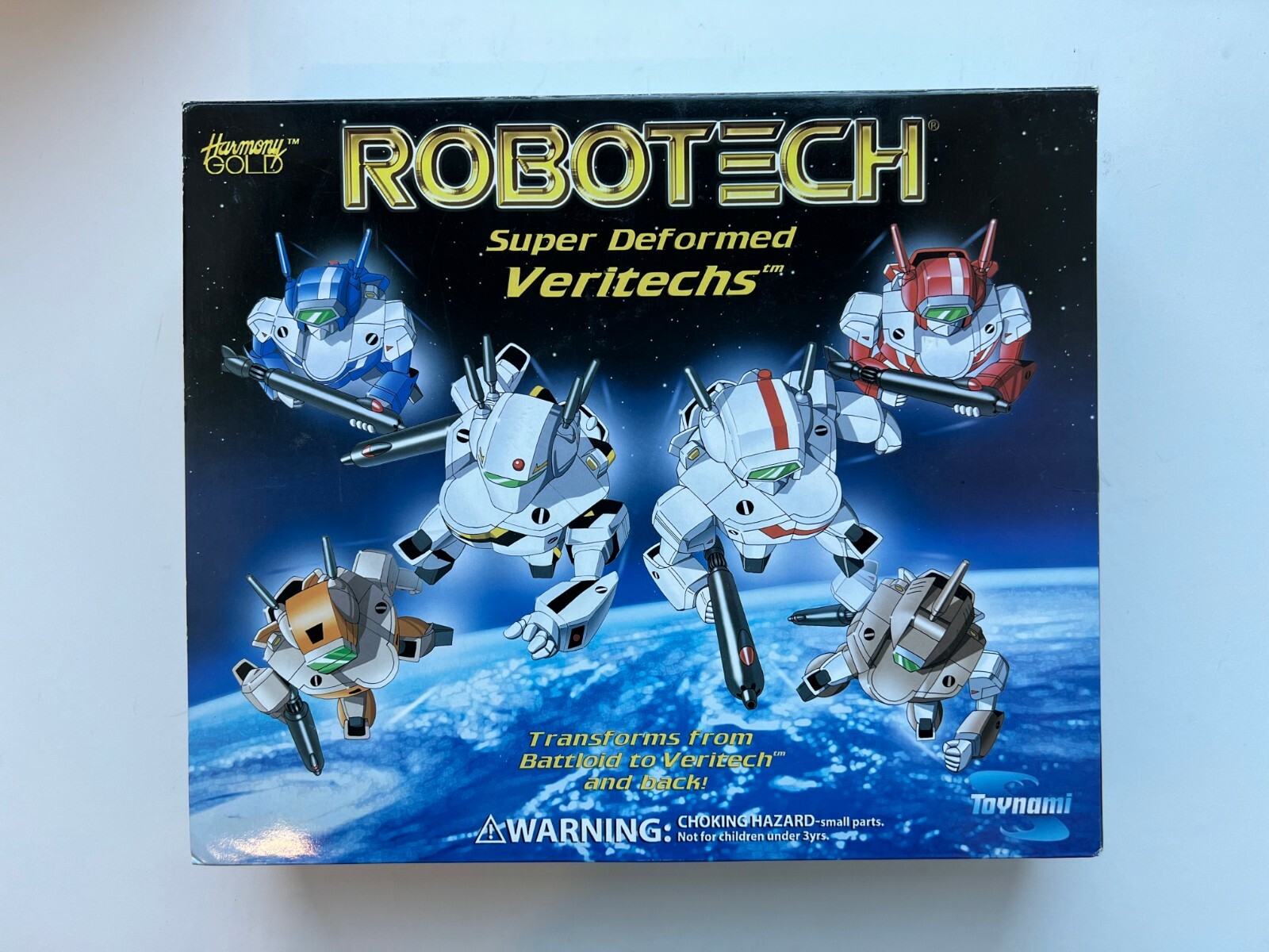 Robotech Super Deformed Veritech Gift Set Clear Edition Toynami Harmony Gold