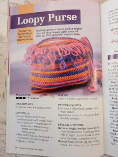 Hooked on Crochet Magazine VTG April 2006 #116 Easter Bunny Basket Plush Purse - Picture 7 of 10