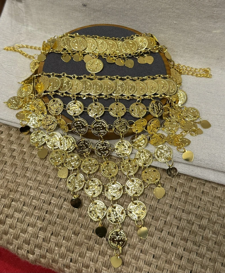 Face Jewelry, Coin Face Chain Jewelry, Middle East Jewelry, Arab Bridal Jewelry - Изображение 3 из 4