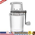 Manual Ice Crusher Shaver Portable Shaved Ice Machine, Hand Snow Cone Maker Us