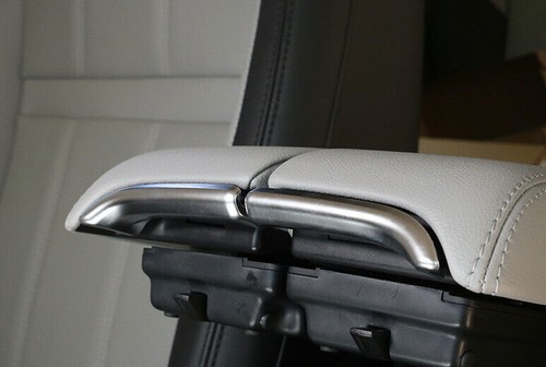 For Range Rover Evoque 2020-2023 Matte Silver Central Console Armrest Box Strip - Picture 10 of 10