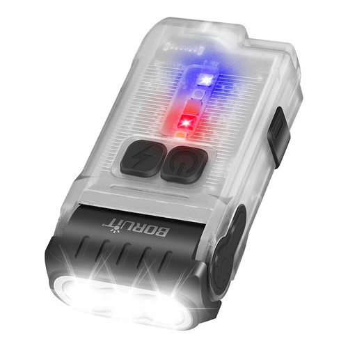 BORUiT V30 LED Keychain EDC Flashlight USB Rechargeable Magnetic Torch Work Lamp - Picture 46 of 91