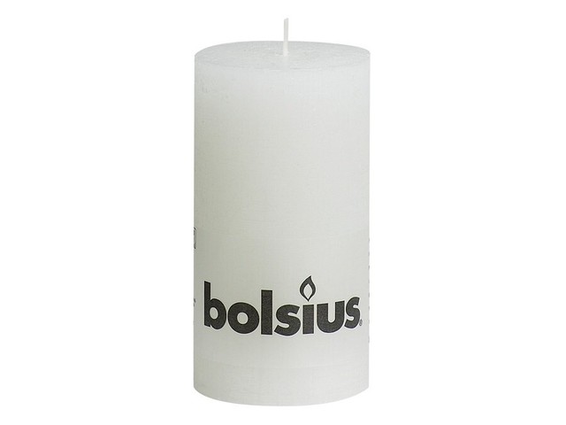 BOLSIUS STUMPENKERZE RUSTIC 130 X 68 MM AQUA STUMPEN-KERZE RUSTIK NEU