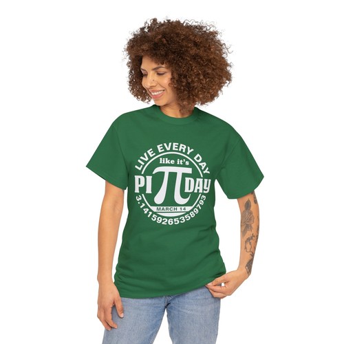 Live Every Day Like It's Pi Day | Unisex | Camiseta | Día Pi | Matemáticas | Divertida - Imagen 21 de 37