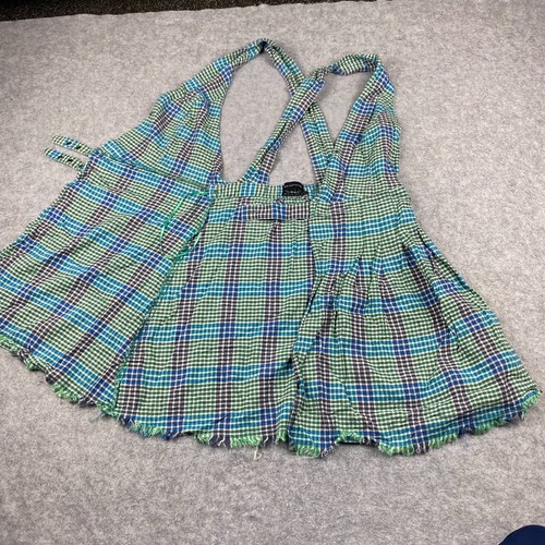 Urban Outfitters - Vestido a cuadros cruzado con correas ajustables, para mujer XS - Imagen 4 de 8