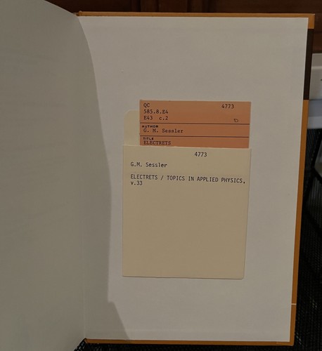 Electrets Topics in Applied Physics Vol. 33 1979 G. M. Sessler, Ed. - Picture 4 of 5