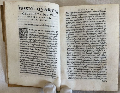 CANONES ET DECRETA CONCILII TRIDENTINI CONCILIO DI TRENTO 1564 ALDO MANUZIO - Bild 2 von 8
