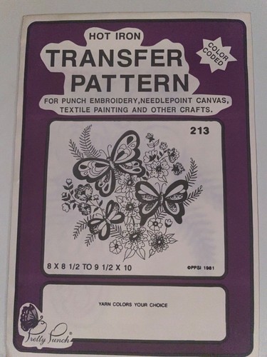 PRETTY PUNCH 1989 Wärmeübertragungsmuster Stickerei Handwerk WAHL Versand sparen - Bild 23 von 254