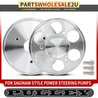 Machined Aluminum Sbc Lwp Alternator Pulley with Nose Cone Cover for Saginaw Gm