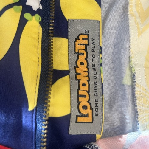 Loudmouth Golf Shorts Men's 42 Blue Yellow Red White Multicolor Floral Hawaiian - Picture 2 of 11