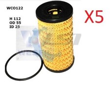 5 x Wesfil Oil Filters WCO122