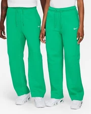 Nike NOCTA Tech Fleece Men's Open-Hem Sweatpants FD8460-324 Sz 2XL Stadium Green