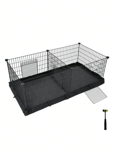 MAXPW-SONGMICSHOME Guinea Pig Cages, Metal Grid Small Animal Playpen With Waterp - Picture 10 of 10