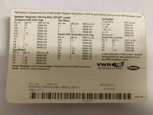 VWR Magnetrührstäbe, teflonbeschichtet, 58949-034 6 Stück - Bild 2 von 3