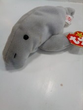 TY Beanie Baby - MANNY the Manatee With Hang Tag. New