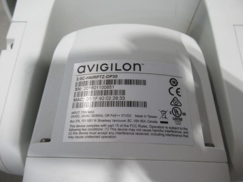 Avigilon 2.0C-H4IRPTZ-DP30 Dome Camera 2MP H4 IR PTZ, 30X, IK10, IP66, 250m IR - Picture 6 of 6