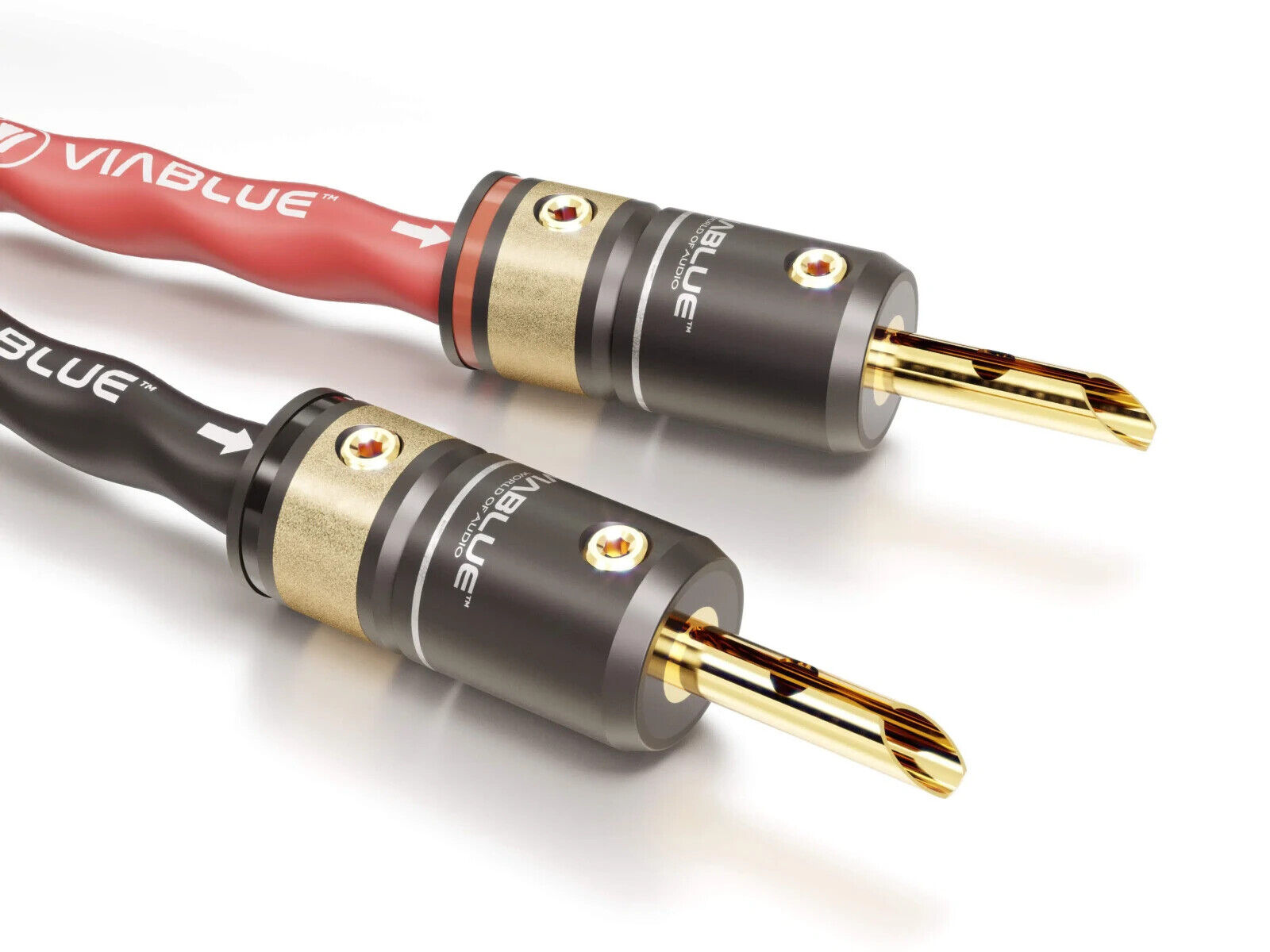 Thumbnail - 3m Viablue Sc-6 Air Silver Speaker-kabel T6s Bananenstecker