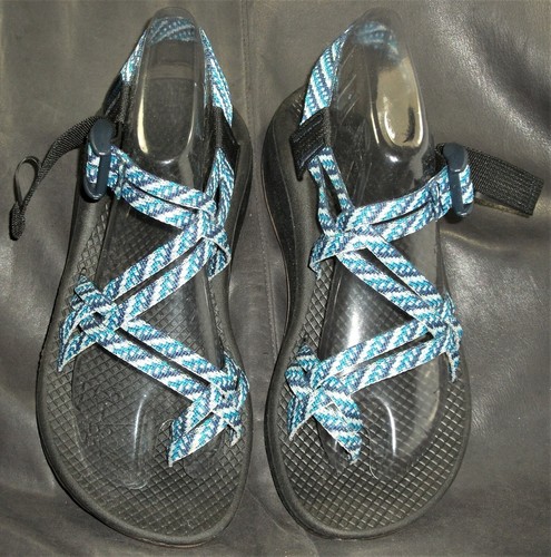 Chaco Z/Volv X/2 women's multi color canvas thong slingbacks sandals size US 7 - Picture 3 of 5