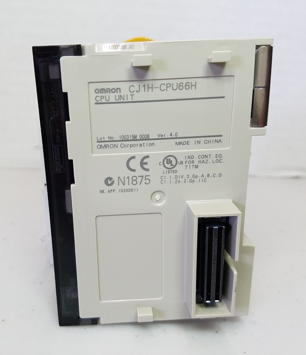 OMRON CJ1 High Speed CPU Unit Model CJ1H-CPU66H w/ HMC-EF183 OMRON CJ1 High Speed CPU Unit Model CJ1H-CPU66H w/ HMC-EF183