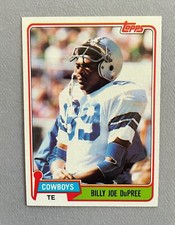 1981 Topps Football Billy Joe DuPree #393 Dallas Cowboys