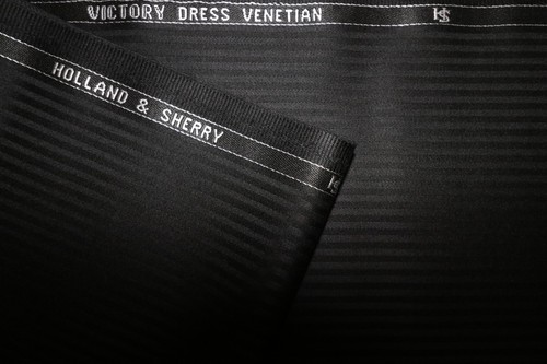 Holland & Sherry SUPER 140's WOOL + CASHMERE & SILVER MINK SUITING FABRIC =4.15m - Picture 2 of 12