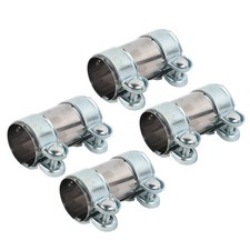 Produktbild - 4 Stück Auspuff Schelle Rohrverbinder für Audi VW Doppelschelle Ø 55 mm x 125 mm