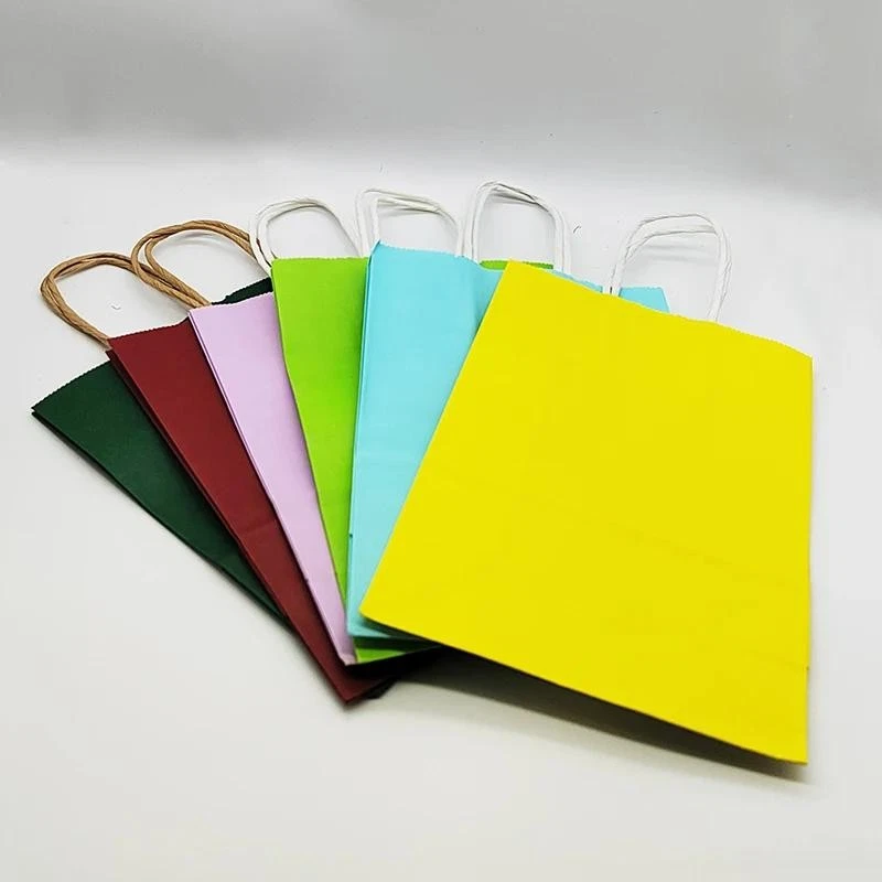 Bolsas de regalo navideño 10/30/50 piezas con asas para fiesta, boda, San Valentín Foto 2 de 4