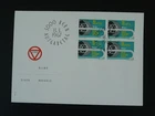 for blind people FDC Switzerland 1967 (block of 4)