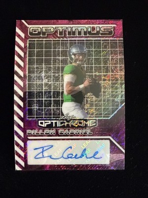 2025 Leaf Optichrome Optimus Autographed 8/8 Dillion Gabriel